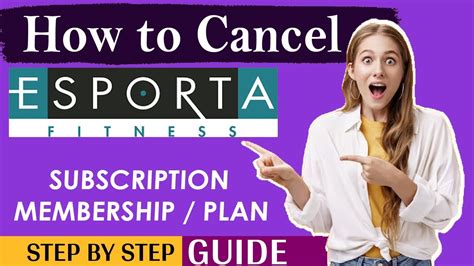 (Note that you might not automatically see this tab. . Esporta fitness cancel membership